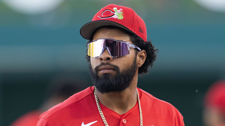 Cincinnati Reds outfielder Rece Hinds