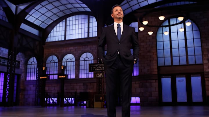 JIMMY KIMMEL LIVE! - "Jimmy Kimmel Live!" airs every weeknight at 11:35 p.m. EDT and features a diverse lineup of guests that include celebrities, athletes, musical acts, comedians and human interest subjects, along with comedy bits and a house band. The guests for Wednesday, October 23, included Senator Bernie Sanders (2020 Democratic presidential campaign), Bill Murray, Ellie Kemper ("My Squirrel Days"), and musical guest The National. (ABC/Randy Holmes)
JIMMY KIMMEL JIMMY KIMMEL LIVE! - "Jimmy Kimmel Live!" airs every weeknight at 11:35 p.m. EDT and features a diverse lineup of guests that include celebrities, athletes, musical acts, comedians and human interest subjects, along with comedy bits and a house band. The guests for Wednesday, October 23, included Senator Bernie Sanders (2020 Democratic presidential campaign), Bill Murray, Ellie Kemper ("My Squirrel Days"), and musical guest The National. (ABC/Randy Holmes)
JIMMY KIMMEL