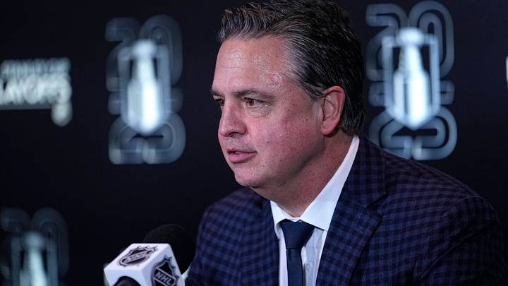 Apr 20, 2025; Toronto, Ontario, CAN; Ottawa Senators head coach Travis Green talks to the media following game one of the first round of the 2025 Stanley Cup Playoffs against the Toronto Maple Leafs at Scotiabank Arena. Mandatory Credit: John E. Sokolowski-Imagn Images Apr 20, 2025; Toronto, Ontario, CAN; Ottawa Senators head coach Travis Green talks to the media following game one of the first round of the 2025 Stanley Cup Playoffs against the Toronto Maple Leafs at Scotiabank Arena. Mandatory Credit: John E. Sokolowski-Imagn Images