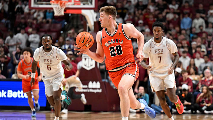 Virginia Cavaliers forward Thijs De Ridder 