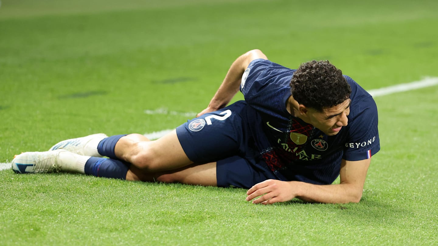 PSG PHOTO : Le message d'Achraf Hakimi après l'annonce de sa blessure