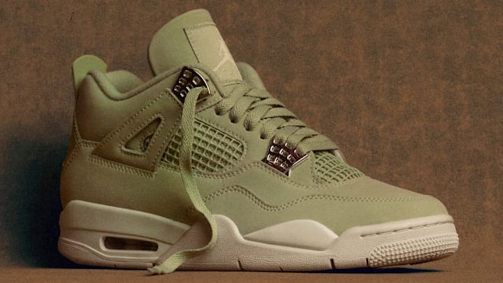 The Air Jordan 4 "Abundance" colorway.