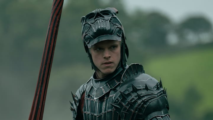 Finn Bennett (Aerion Targaryen) in A Knight of the Seven Kingdoms. Finn Bennett (Aerion Targaryen) in A Knight of the Seven Kingdoms.