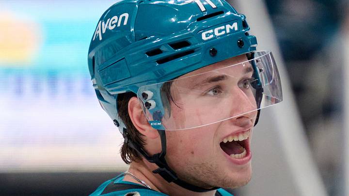 Sep 24, 2026; San Jose, California, USA; San Jose Sharks center Macklin Celebrini Sep 24, 2026; San Jose, California, USA; San Jose Sharks center Macklin Celebrini