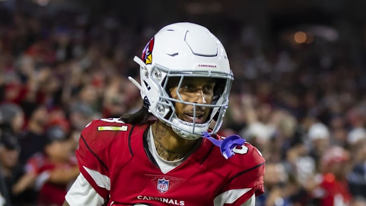 Dec 12, 2022; Glendale, Arizona, USA; Arizona Cardinals wide receiver Robbie Anderson (81) against the New England Patriots at State Farm Stadium. Mandatory Credit: Mark J. Rebilas-Imagn Images Dec 12, 2022; Glendale, Arizona, USA; Arizona Cardinals wide receiver Robbie Anderson (81) against the New England Patriots at State Farm Stadium. Mandatory Credit: Mark J. Rebilas-Imagn Images