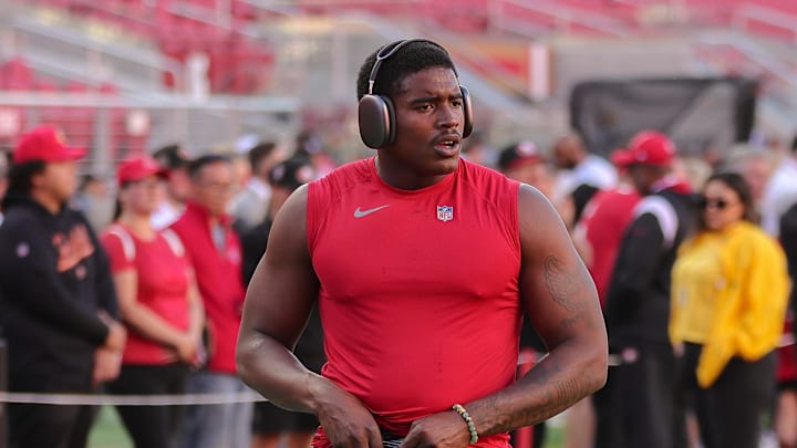 San Francisco 49ers defensive end Drake Jackson (95)