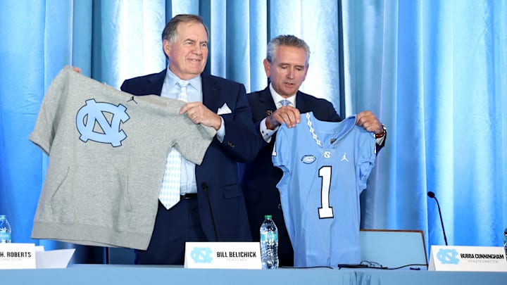 North Carolina Tar Heels Present New Football Coach Bill Belichick