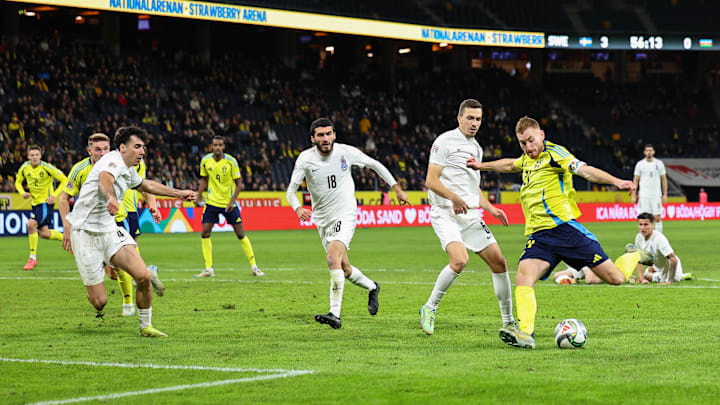 Dejan Kulusevski fires in his second goal of the night 