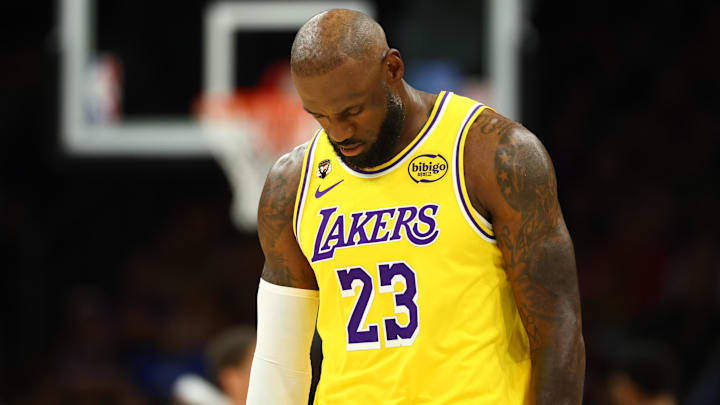 Los Angeles Lakers forward LeBron James.