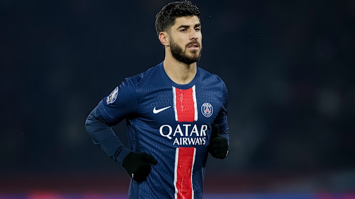 Marco Asensio joue beaucoup moins à Paris.