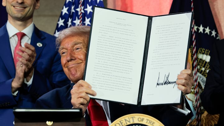 President Trump Delivers Remarks At AI Summit In Washington DC