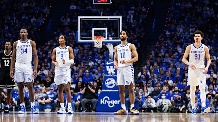 Feb 2, 2022; Lexington, Kentucky, USA; Kentucky Wildcats basketball.