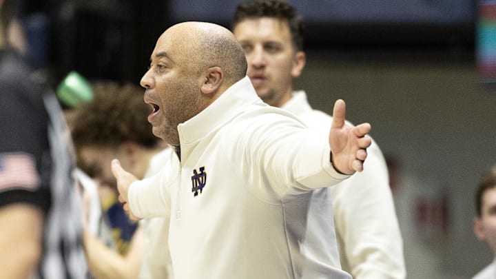 Notre Dame head Coach Micah Shrewsberry