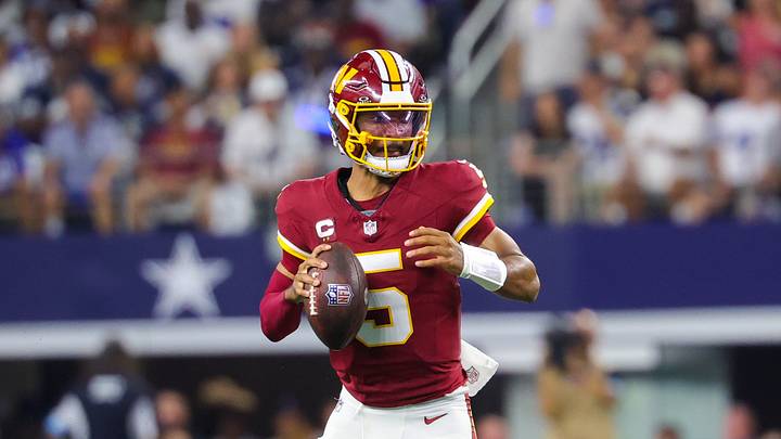 Washington Commanders quarterback Jayden Daniels. Washington Commanders quarterback Jayden Daniels.