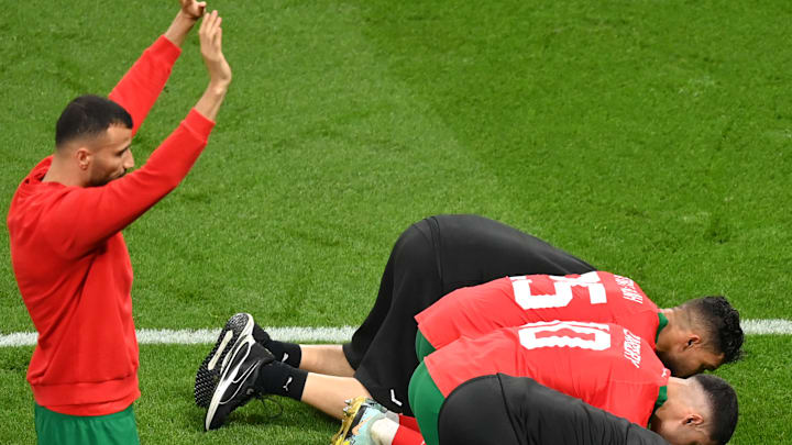 Marrocos terminou a fase de grupos como líder de grupo que tinha Bélgica, Canadá e Croácia