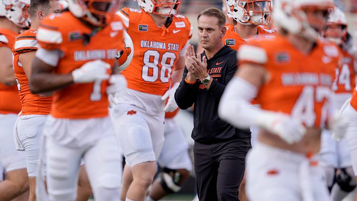 Oklahoma State coach Eric Morris. Oklahoma State coach Eric Morris.