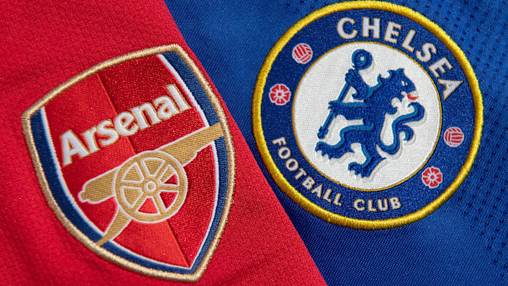 The Arsenal and Chelsea Club Badges