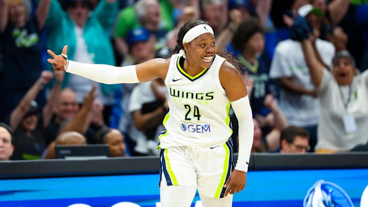 Dallas Wings guard Arike Ogunbowale.