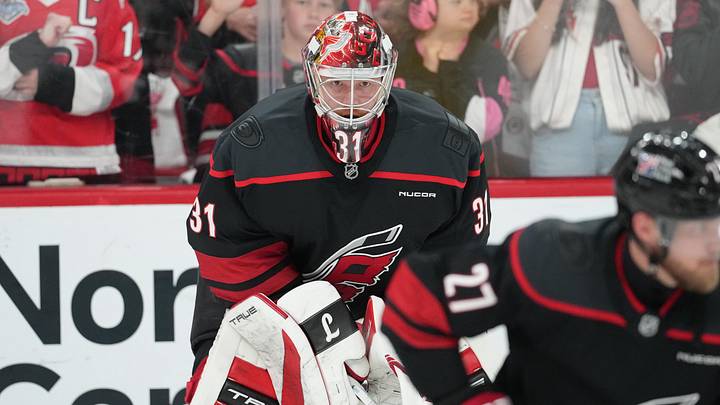 Frederik Andersen and the Hurricanes are home favorites against the Golden Knights in Game 1. Frederik Andersen and the Hurricanes are home favorites against the Golden Knights in Game 1.