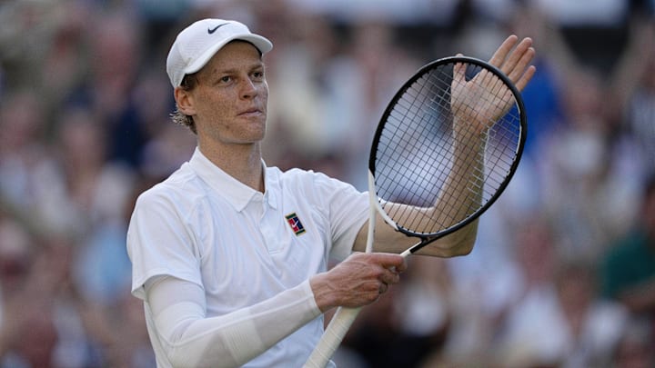 Jannik Sinner defeated Carlos Alcaraz in the men's final Sunday