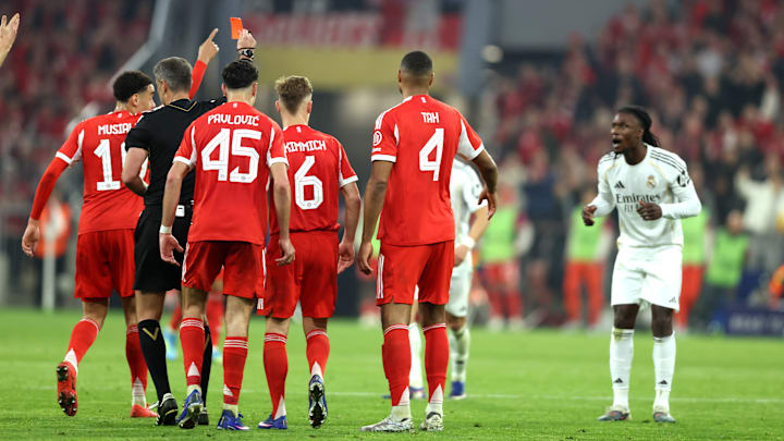 Eduardo Camavinga a reçu un carton rouge contre le Bayern Munich après être rentré en jeu en cours de match.