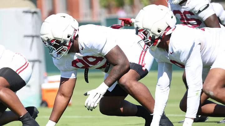 Alabama Defensive Lineman Terrance Green (99) during practice at Thomas-Drew Practice Fields in Tuscaloosa, AL on Thursday, Apr 9, 2026. Alabama Defensive Lineman Terrance Green (99) during practice at Thomas-Drew Practice Fields in Tuscaloosa, AL on Thursday, Apr 9, 2026.