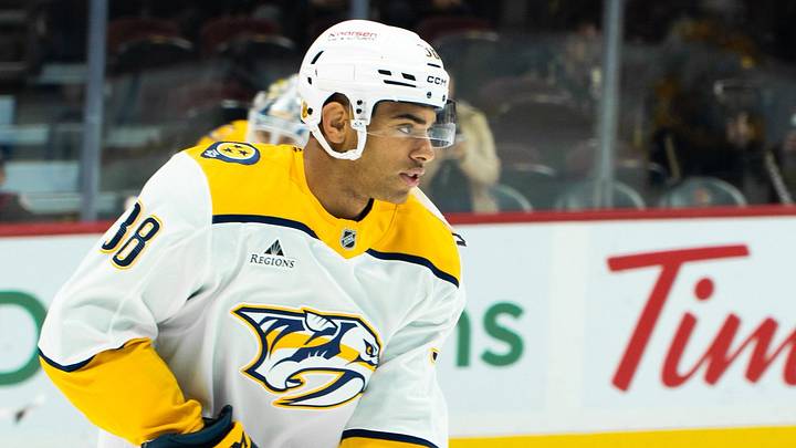 Jayden Struble in his first game with Nashville Jayden Struble in his first game with Nashville