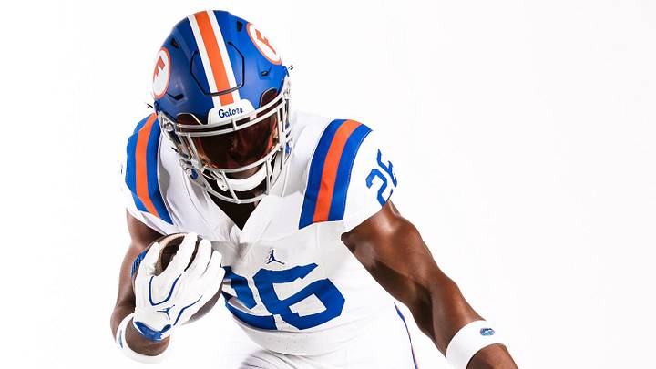 Florida unveiled brand new white throwback jerseys for the 2026 season on Monday. Florida unveiled brand new white throwback jerseys for the 2026 season on Monday.