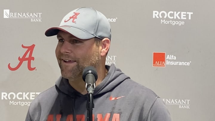 Kane Wommack after practice Kane Wommack after practice