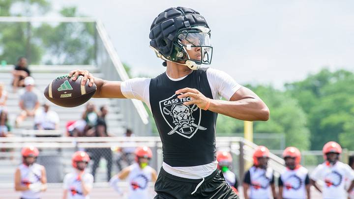 The No. 3 QB in the Class of 2028 is set to announce his college football commitment next week. The No. 3 QB in the Class of 2028 is set to announce his college football commitment next week.