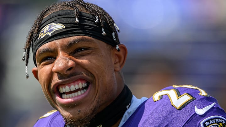 Baltimore Ravens safety Ar'Darius Washington Baltimore Ravens safety Ar'Darius Washington