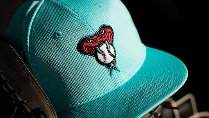 Arizona Diamondbacks spring training cap at Salt River Fields at Talking Stick near Scottsdale on Feb. 20, 2024.