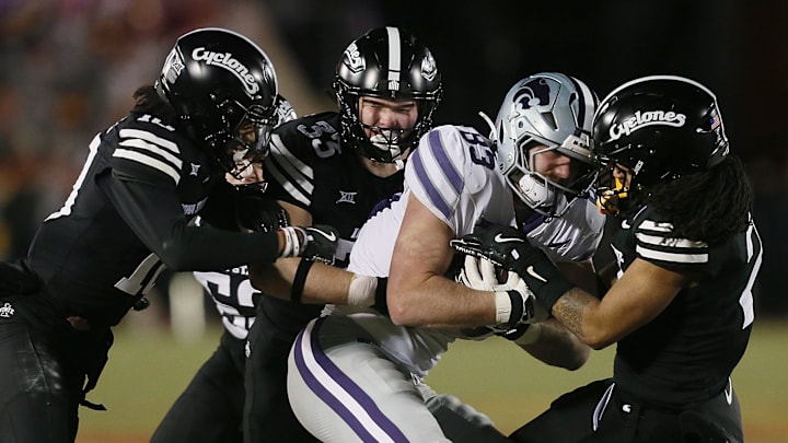 Iowa State's defense will be put to the test against Cam Skattebo and Arizona State in the Big 12 title game this Saturday. Iowa State's defense will be put to the test against Cam Skattebo and Arizona State in the Big 12 title game this Saturday.