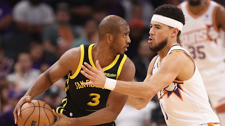 Chris Paul, Golden State Warriors and Devin Booker, Phoenix Suns