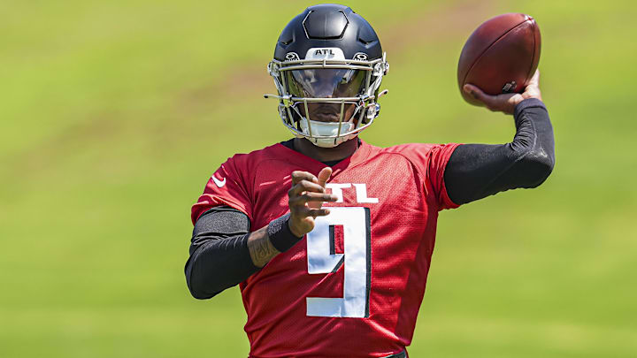 Atlanta Falcons quarterback Michael Penix Jr. guided his team through its fourth OTA practice this summer Monday.
