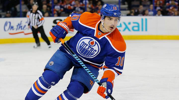 Feb 20, 2016; Edmonton, Alberta, CAN; Edmonton Oilers forward Nail Yakupov (10) looks for a pass against the Colorado Avalanche at Rexall Place. Mandatory Credit: Perry Nelson-USA TODAY Sports Feb 20, 2016; Edmonton, Alberta, CAN; Edmonton Oilers forward Nail Yakupov (10) looks for a pass against the Colorado Avalanche at Rexall Place. Mandatory Credit: Perry Nelson-USA TODAY Sports