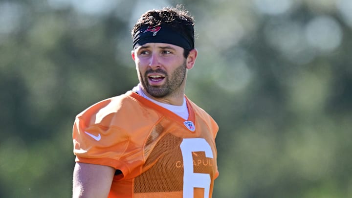 Baker Mayfield at Tampa Bay Buccaneers Training Camp