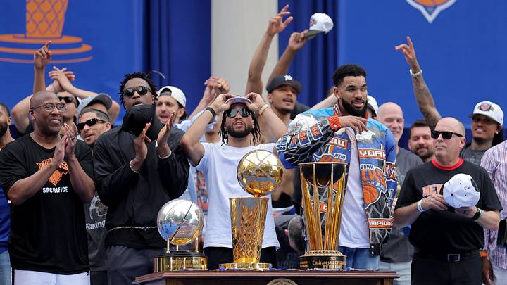 Knicks' Championship Parade, New York City Hall Knicks' Championship Parade, New York City Hall