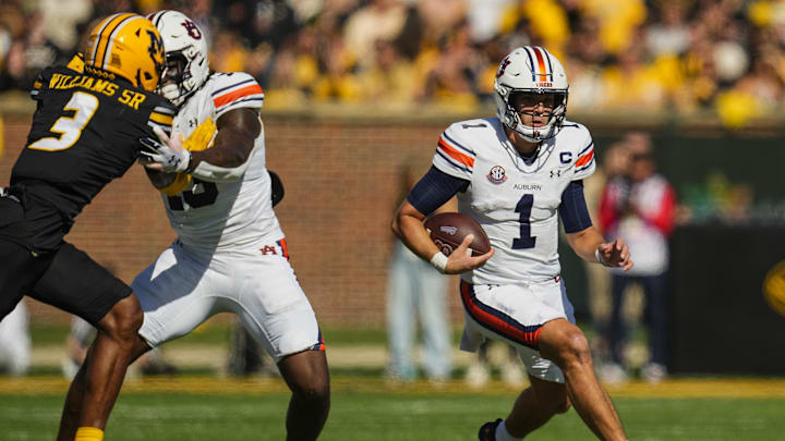 The Auburn offense didn't do much to improve its grades this week. Mandatory Credit: Jay Biggerstaff-Imagn Images