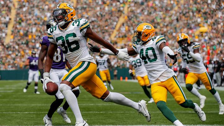 Former Green Bay Packers safety Anthony Johnson Jr. celebrates after returning a fumble for a touchdown against Baltimore in preseason. Former Green Bay Packers safety Anthony Johnson Jr. celebrates after returning a fumble for a touchdown against Baltimore in preseason.
