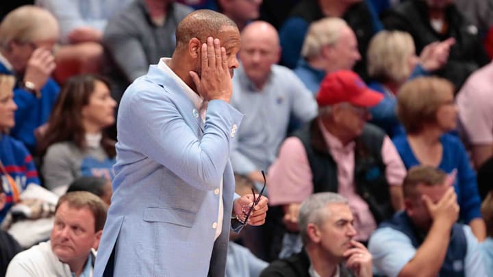 UNC basketball head coach Hubert Davis