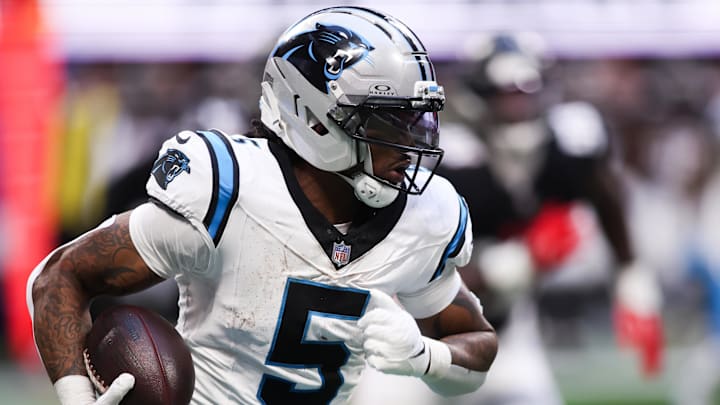 Carolina Panthers running back Rico Dowdle