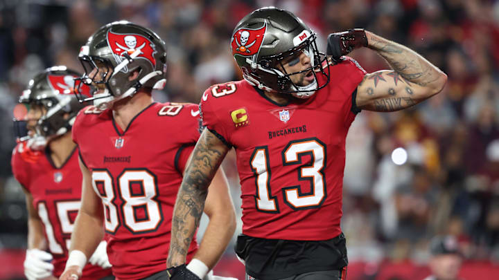 Mike Evans is a great bet to find the end zone on Sunday against the Falcons.