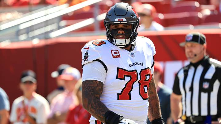 Oct 18, 2026; Tampa, Florida, USA; Tampa Bay Buccaneers offensive tackle Tristan Wirfs (78) looks on before the game against the Pittsburgh Steelers at Raymond James Stadium. Mandatory Credit: Kim Klement Neitzel-Imagn Images Oct 18, 2026; Tampa, Florida, USA; Tampa Bay Buccaneers offensive tackle Tristan Wirfs (78) looks on before the game against the Pittsburgh Steelers at Raymond James Stadium. Mandatory Credit: Kim Klement Neitzel-Imagn Images