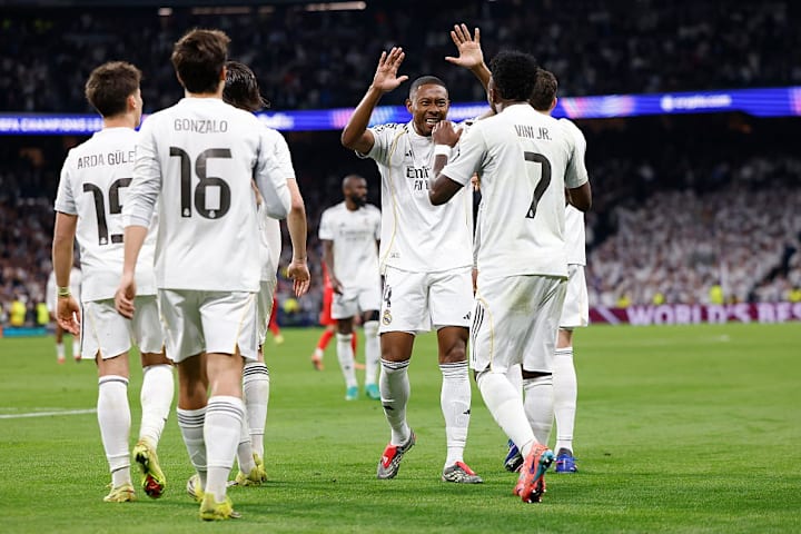 Real Madrid celebrate Real Madrid celebrate