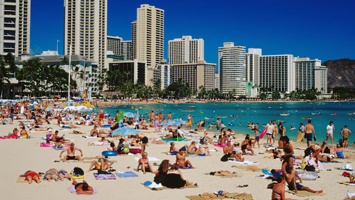 Waikiki Beach, Hawaii.