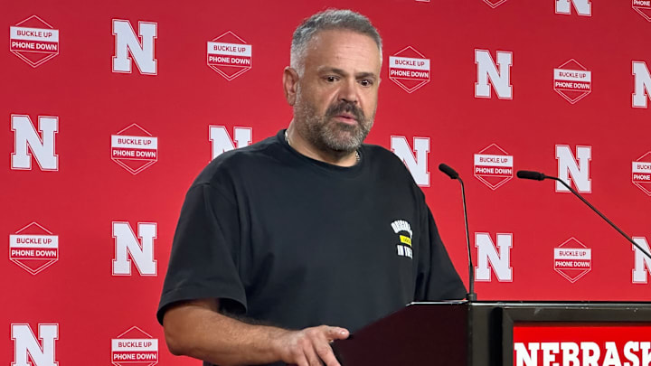 Head coach Matt Rhule meets with the media ahead of 2026 spring practices.