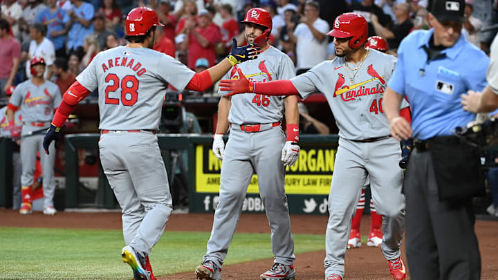 Arenado smacks his first HR of the season to jolt the Cardinals out to a 3-0 lead in the 1st.