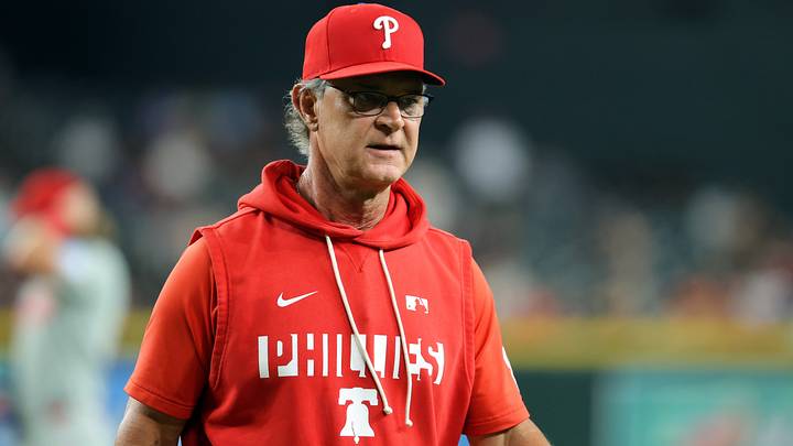 Aug 31, 2026; Phoenix, Arizona, USA; Philadelphia Phillies manager Don Mattingly in the sixth inning against the Arizona Diamondbacks at Chase Field. Mandatory Credit: Mark J. Rebilas-Imagn Images Aug 31, 2026; Phoenix, Arizona, USA; Philadelphia Phillies manager Don Mattingly in the sixth inning against the Arizona Diamondbacks at Chase Field. Mandatory Credit: Mark J. Rebilas-Imagn Images