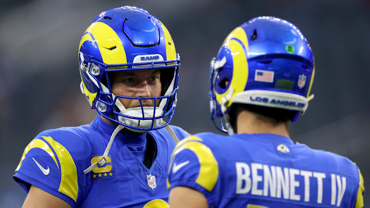 Arizona Cardinals v Los Angeles Rams Matthew Stafford, Stetson Bennett